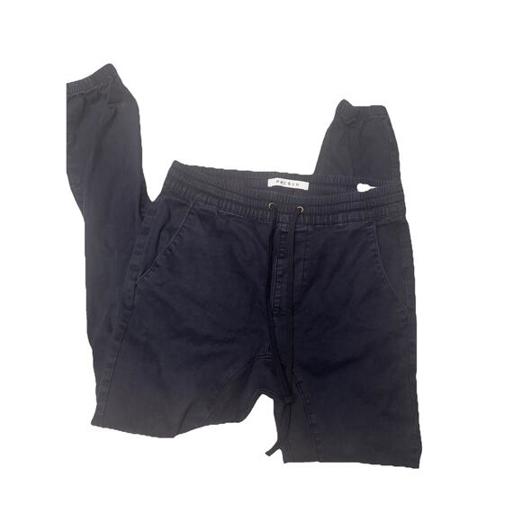 Mens Pacsun Black Drawstring Activewear Joggers Sweatpants Pants - Sz S (AE17) - Picture 1 of 4
